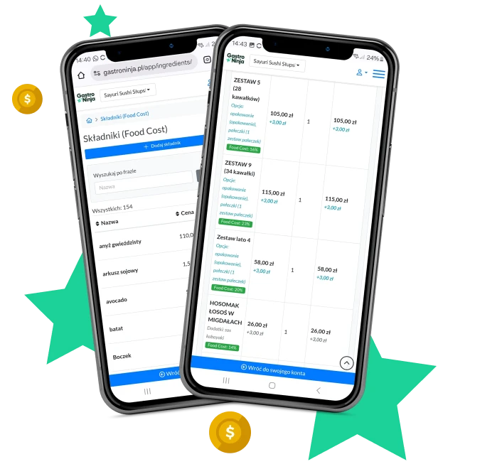 Kalkulator Foodcost Gastro Ninja