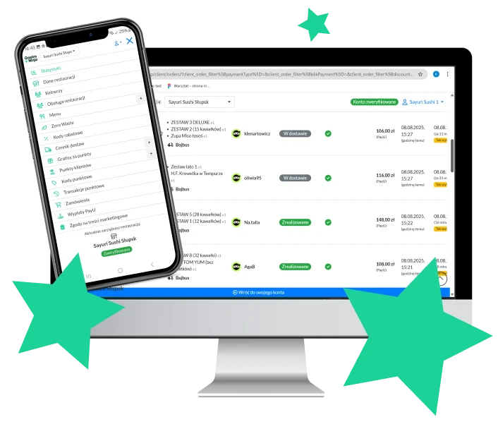 Panel Restauratora Gastro Ninja